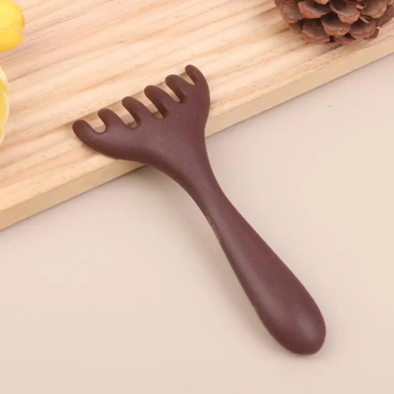 （Summer4）Plastic Meridian Massage Comb Body Gua Sha Tool Anti-static 6-Claw Head Massager Promote