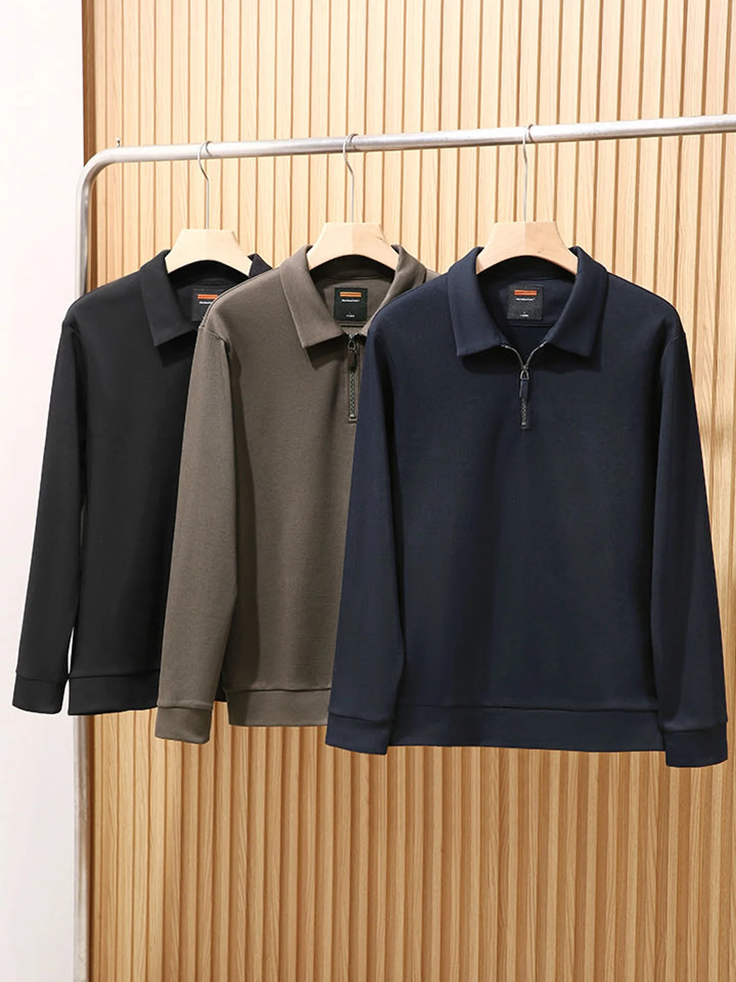 

Men's Casual Business Long Sleeve Shirt Wool Blend Fleece Lined Autumn Winter Thickened Standard Fit Polyester Cotton Mo...