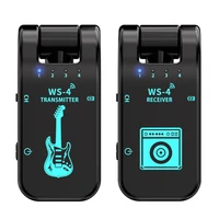 Sistema de guitarra inalámbrico 2.4G: transmisor y receptor negro para guitarra eléctrica, EWI, bajo