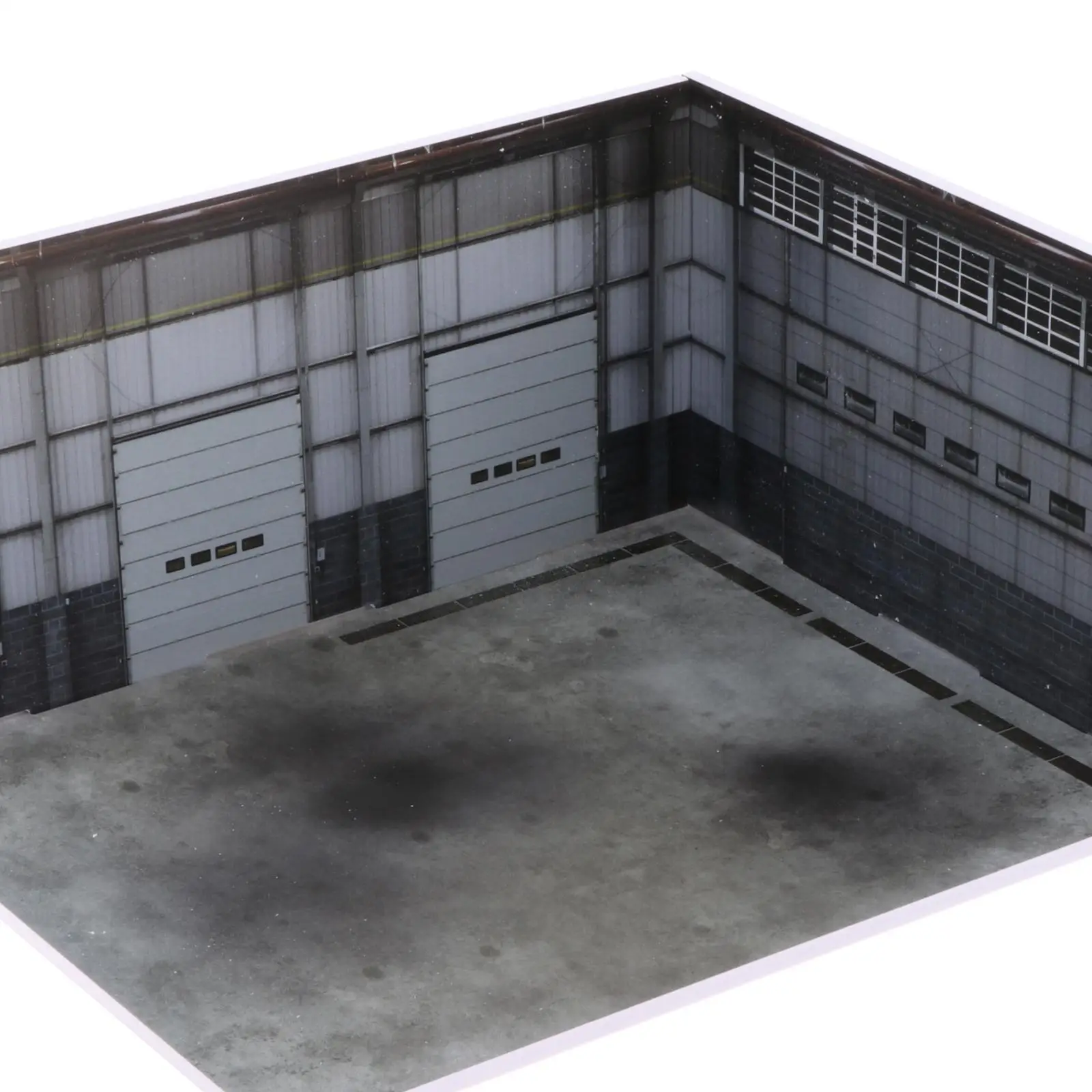 1/64 Modello di Scena di Auto Simulazione Realistica Officina di Riparazione Sfondo Bordo per Collezioni Piccola Figura Scena Ornamento Diecast Car