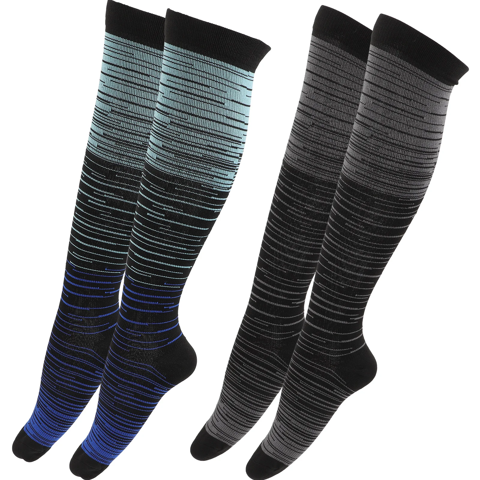 زوجان من جوارب العجل الرياضية، جوارب ضغط للرجال والنساء، ملابس الجري والتدريب والمشي في صالة الألعاب الرياضية، أحذية داعمة مرنة #5