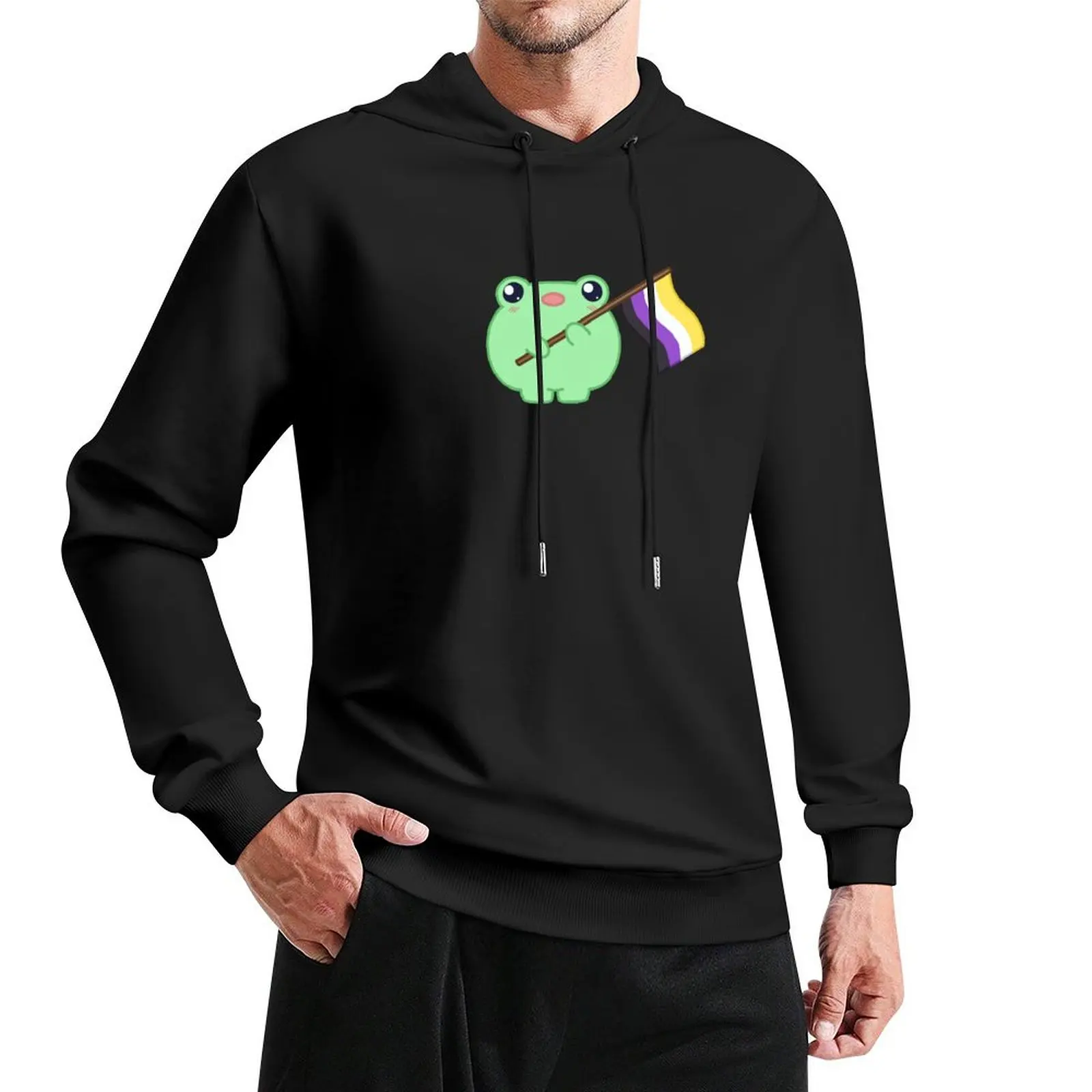 Copy of LGBTQ+ Frogs Pullover Hoodie graphic t shirts men men hoodie