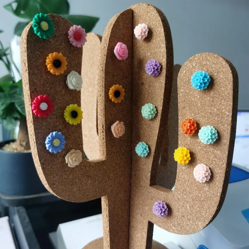 20/50 قطعة من دبابيس ضغط الكوبية من الراتنج - مسامير إبهام مزخرفة بالزهور للحرف اليدوية ولوحة الإعلانات (ديكور المكتب الإبداعي)