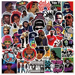 50PCS East West Coast Rap Graffiti Sticker Suitcase Guitar Car Computer Waterproof Refrigerator Water Cup Helmet Stickers