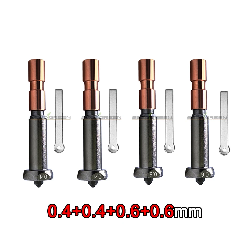 Neu verbesserte Düse für Anycubic Kobra 3 Max. Kehle Kobra 3 Max Combo Düse 0,4 mm 0,6 mm 0,8 mm schnelle Erwärmung
