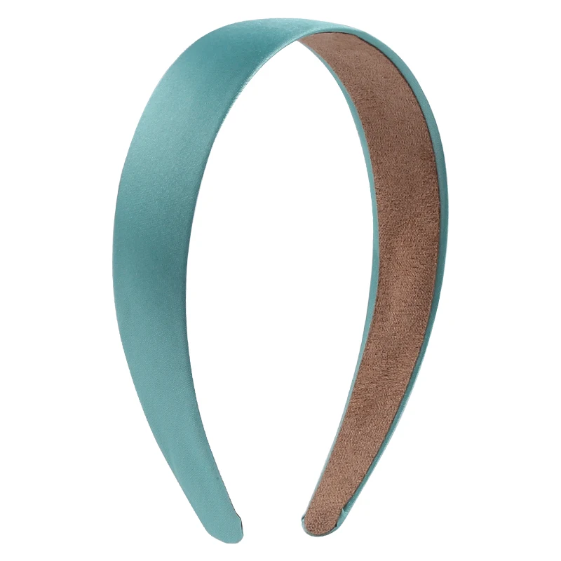 1 Pc Beliebte Dame Solide Satin Haar Band Plain Alice Stirnbänder Für Mädchen 1 Zoll Breite Band Stirnband Heiße Verkäufe DIY Haar Accessori – Detail 11
