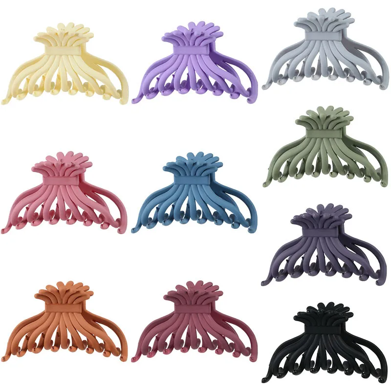 4Pcs/Lot ABS Chrysanthemum Hair Clips Ponytail Holder Claws Styling Tools Accessories HA1425