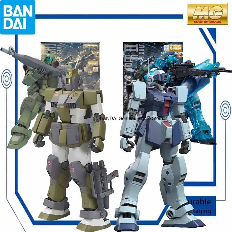 Bandai Original MODEL KIT MG 1/100 GM SNIPR II Anime Action Figure Assembly Model Toys Model Gifts For boys  Foam box sends