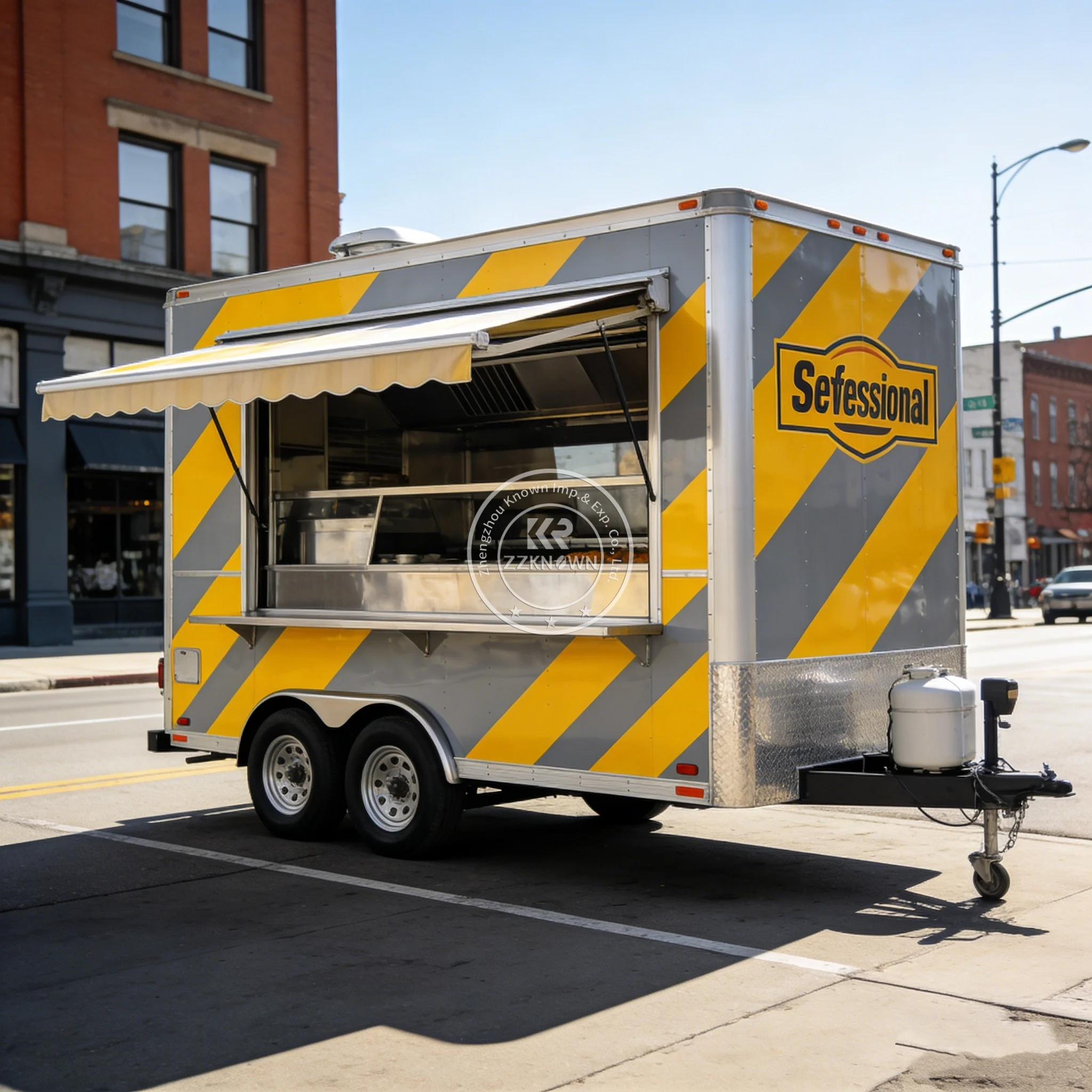 

Фудтрак с настраиваемым дизайном, полным комплектом оборудования для кейтеринга, тележка для хот-догов, индивидуальный дизайн, прицеп-ресторан с кухней (США)