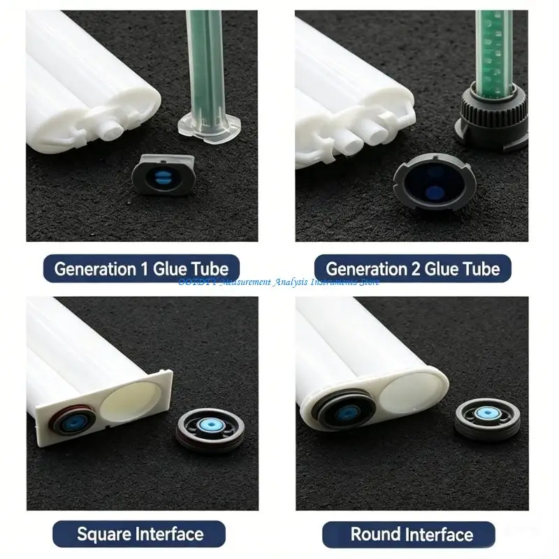 367D 50Ml Dental Glues Cylinder For AB Epoxy Adhesive With Mixing Nozzle Dispenser Perfect For Dental Industrial Applications