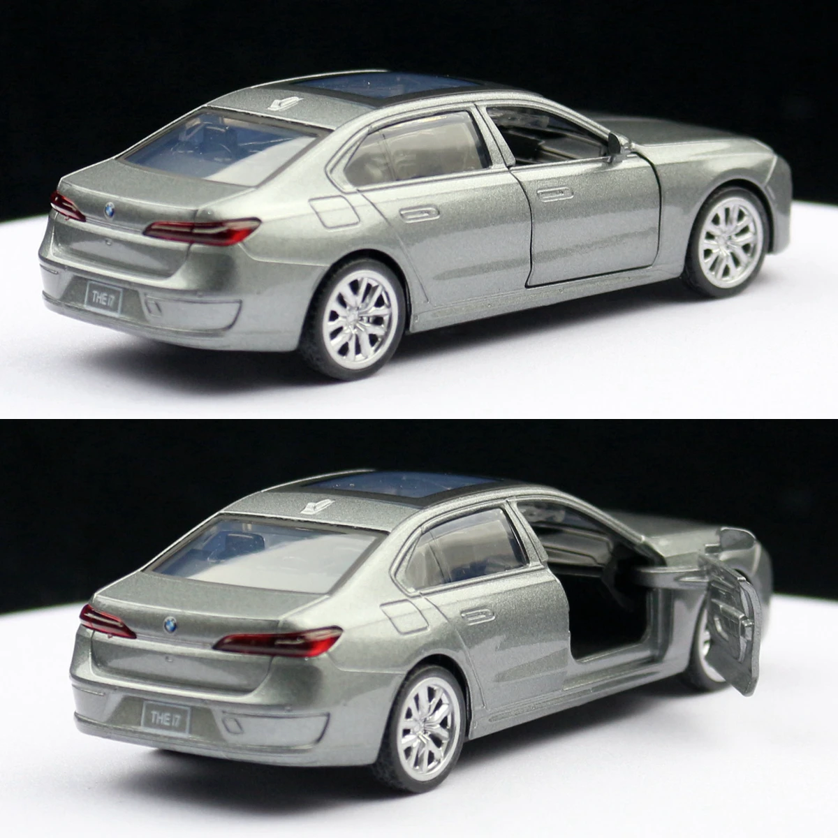 1/47 BMW I7 G70 Toy Car Model CCA Diecast Metal Miniature Pull