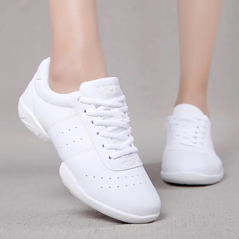 2025Dance Shoes Woman Ladies Modern Soft Outsole Jazz Sneakers Aerobics Breathable Lightweight Female Dancing Fitness Sport