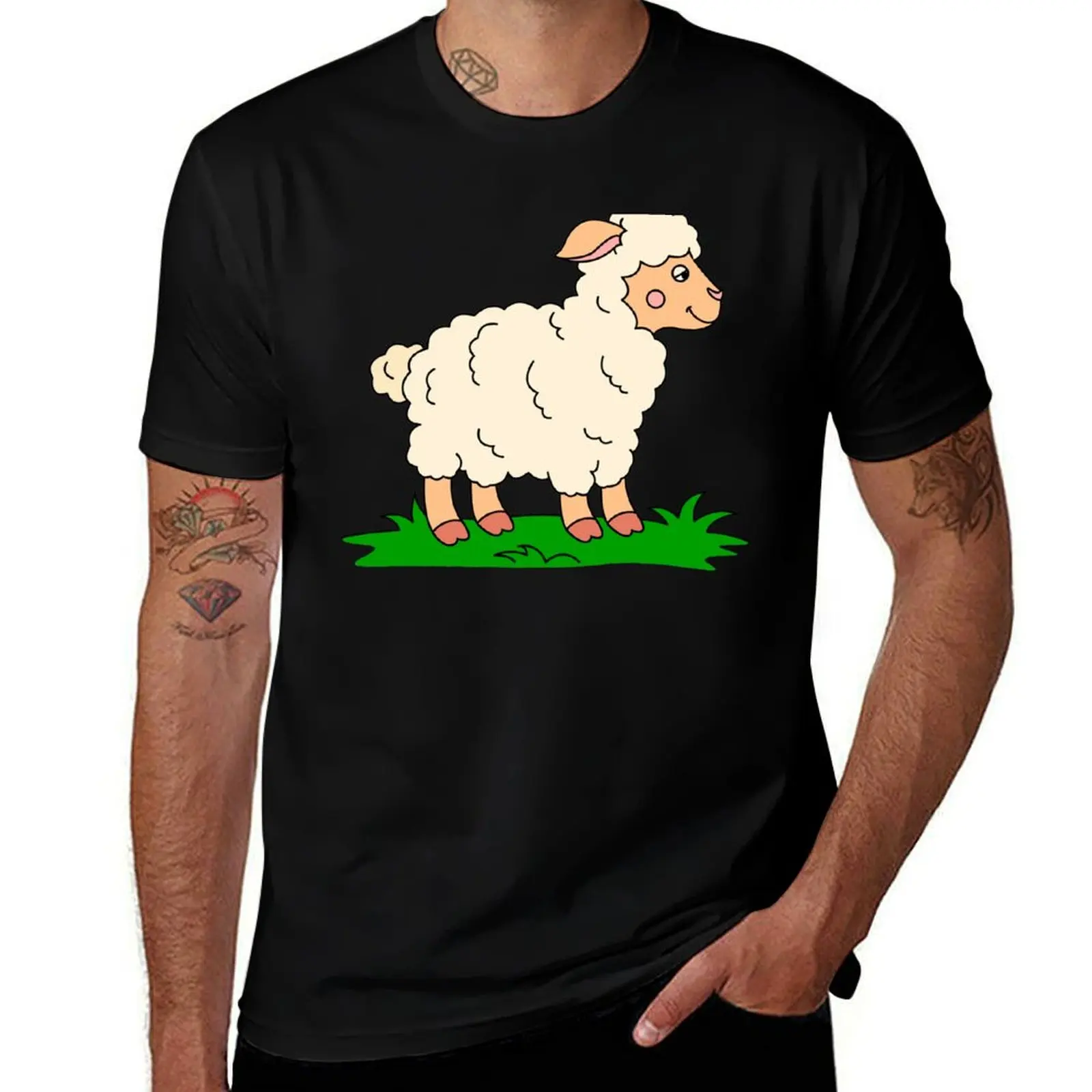 

Relaxed sheep T-Shirt t shirt men 100% cotton luxury brand man t shirts for men T-Shirt