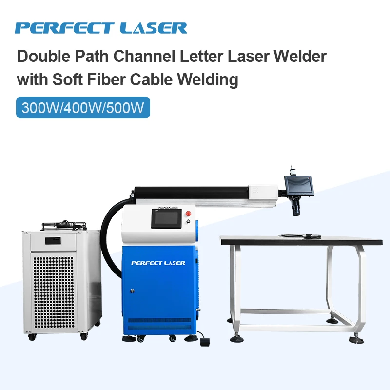 Handheld Fiber Laser Welding Machine Double Optical Path High Precision For Metal Boutique Word Advertising Word