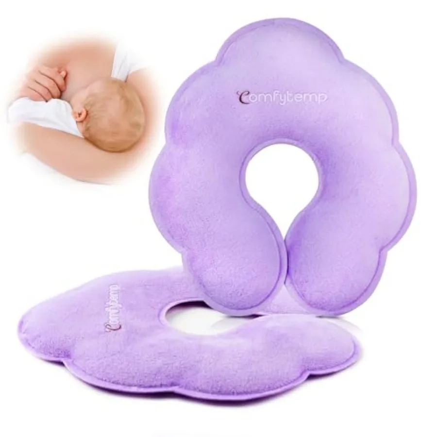 

Comfytemp Breast Ice Packs, FSA Eligible HSA, Postpartum breastfeeding Essentials, Larger Dual-Sided Hot and Cold Breast Gel Ic
