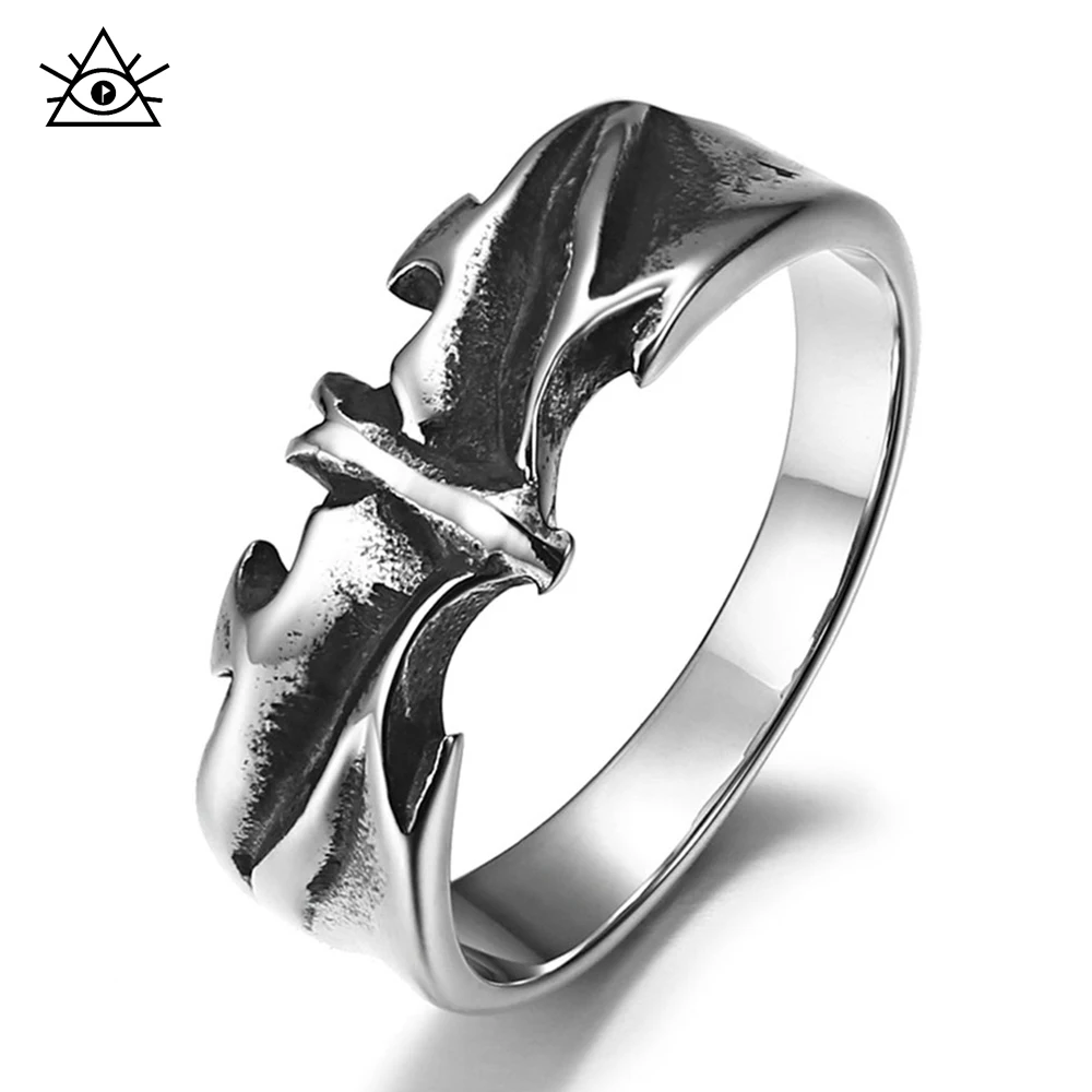 Retro Gothic Bat Ri…