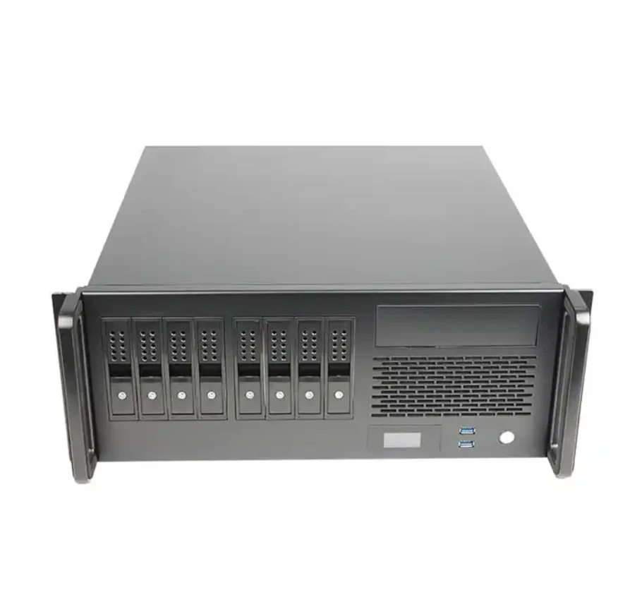 

4U rack mount server case with HDD tray industry rackmount pc computer chassis with display