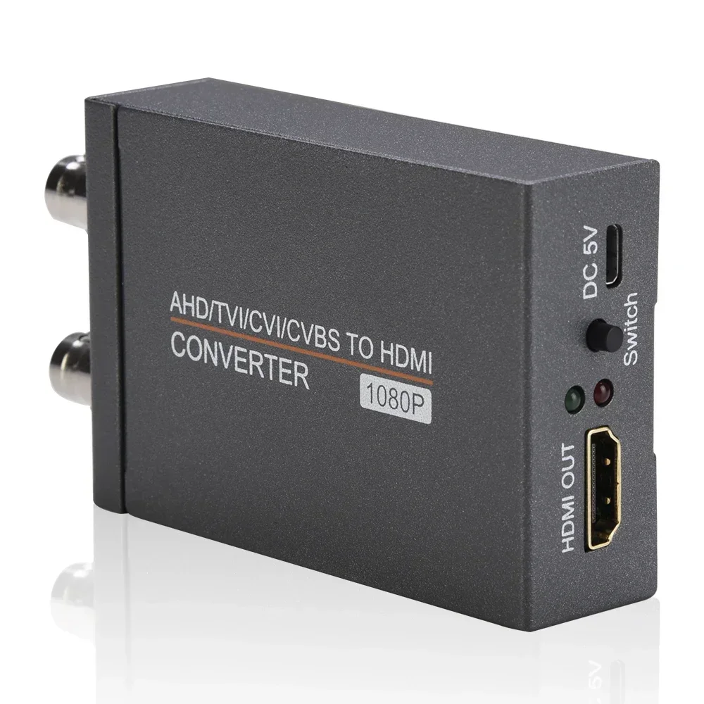 

AHD TVI CVI CVBS signal to HDMI Adapter Full HD video signal Converter Adapter for Coaxial Analog CCTV Security Camera