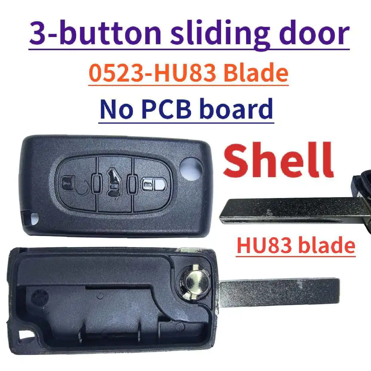 0536/0523 ASK/FSK HU83/VA2 Für Peugeot 207 307 308 407 607 807 Für Citroen C2 C3 C4 C5 C6 Xsara Berlingo Klappbarer Autoschlüssel – Detail 11