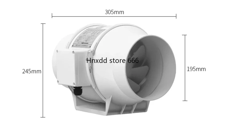 Exhaust Fan Pipe Axial Fan Powerful Exhaust Kitchen Ventilation Bathroom Exhaust Fan