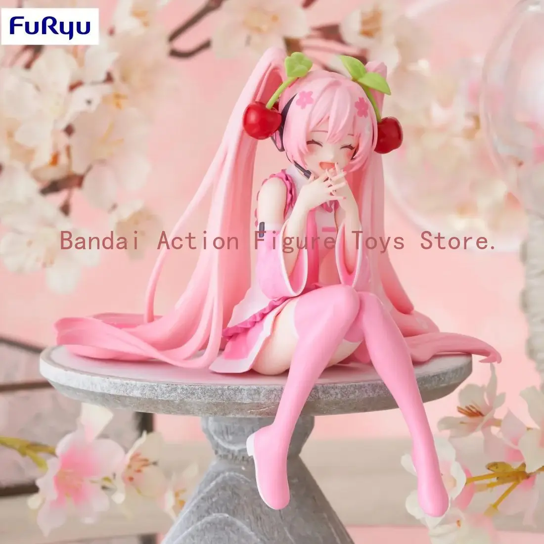 متوفر في المخزون FuRyu المعكرونة الفورية الصحافة فوكالويد هاتسون ميكو ساكورا تشوين 2023 مشهد الابتسامة اليدوية دمية نموذج جمع هدية #4
