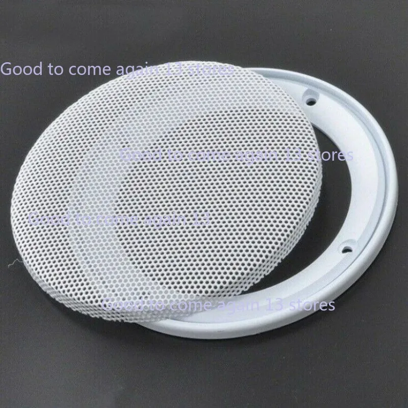 

1PC 4"/5"/6.5"/8" inch Speaker Cover Decorative Circle Metal Mesh Grille White