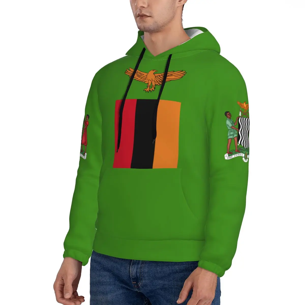 Custom Name Zambia 3D Country Flag Print Hoodie Men Sweatshirt Women Hip Hop Streetwear Tracksuit Clothing