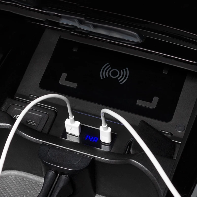 

For Mercedes Benz W177 W188 W247 GLA CLA GLB 2019-2024 15W Car wireless phone charger charging phone holder