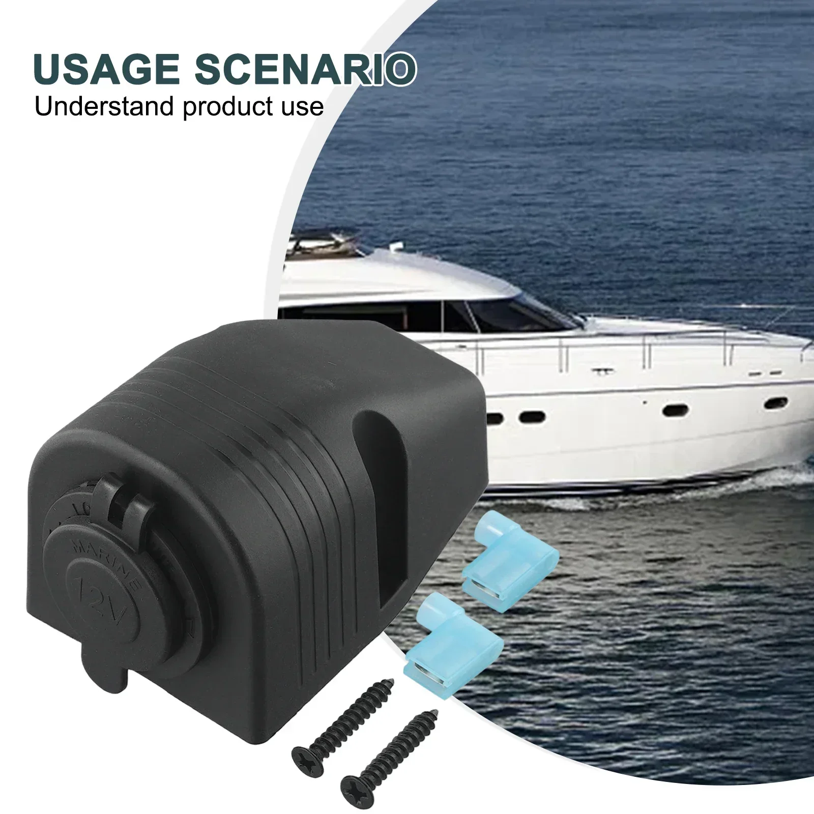 High Quality Practical Garden Office Outdoor Power Socket Waterproof Accessories Black Dustproof Parts Plastic