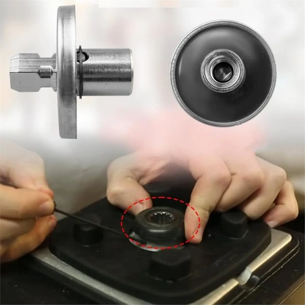 

A64K 502696 CB15 Metal Drive Coupler Shock Absorbing Coupling Parts, Flexible Motor Shaft Connector for Compressor Pump