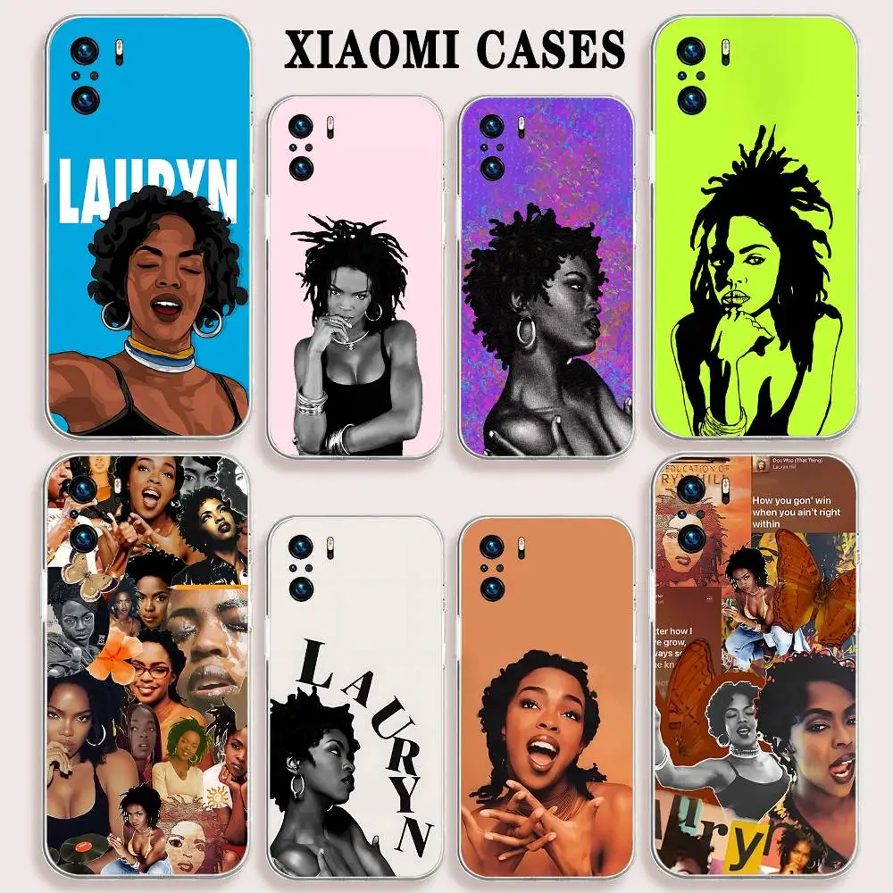 

Rapper Lauryn H-Hills Phone Case Clear Frame Soft TPU Case Cover For Xiaomi Mi 14 13 14 Pro 15 Bumper Shockproof