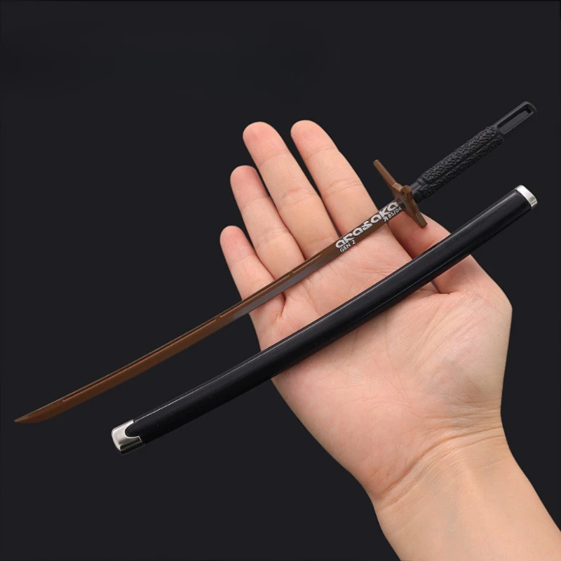 22 سنتيمتر/8.66in Jeichunmaru تأثيري الدعائم السيوف لعبة الأجهزة الطرفية المعدنية سيف ساموراي سلاح نماذج سطح المكتب زخرفة الأولاد اللعب الهدايا #2