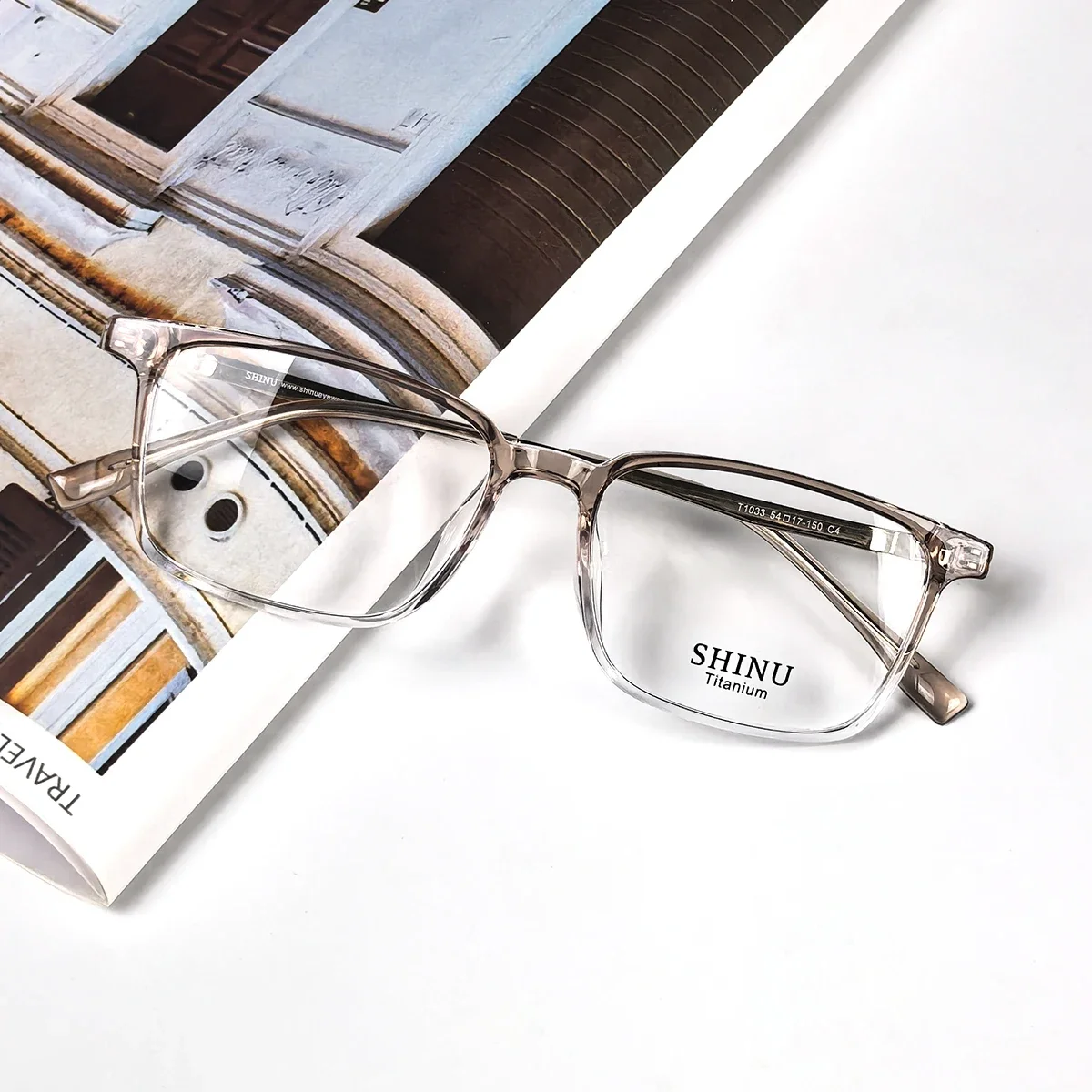 SHINU Photochrome Multifokalbrille Nah- und Fernbrille mit Titanrahmen für Herren Intelligente progressive Gläser – Detail 24