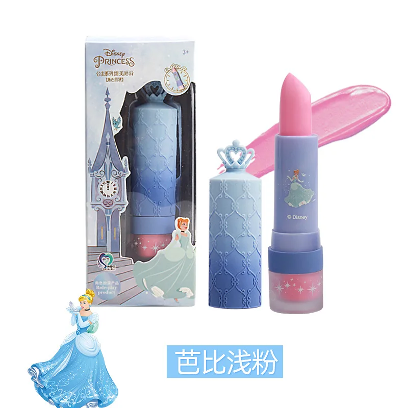 Disney New girls princess elsa real lipstick Cosmetics Make up box set snow White Beauty toys kids Christmas toy gift