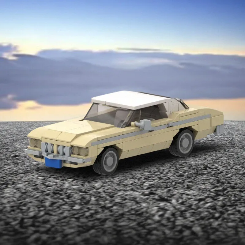 MOC Serie di film e televisione Delta Decorazione per auto retrò Modello di assemblaggio Decorazione regalo giocattolo di assemblaggio educativo per bambini