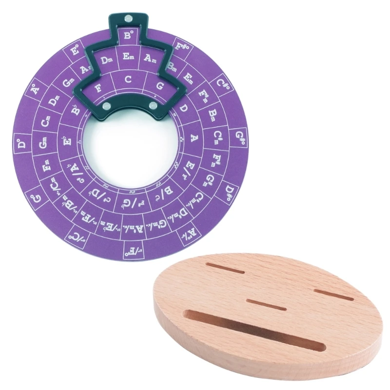 Circles of Fifths Wheel Guitar Chord Wheel With Base Melodies Chord Tool R66E