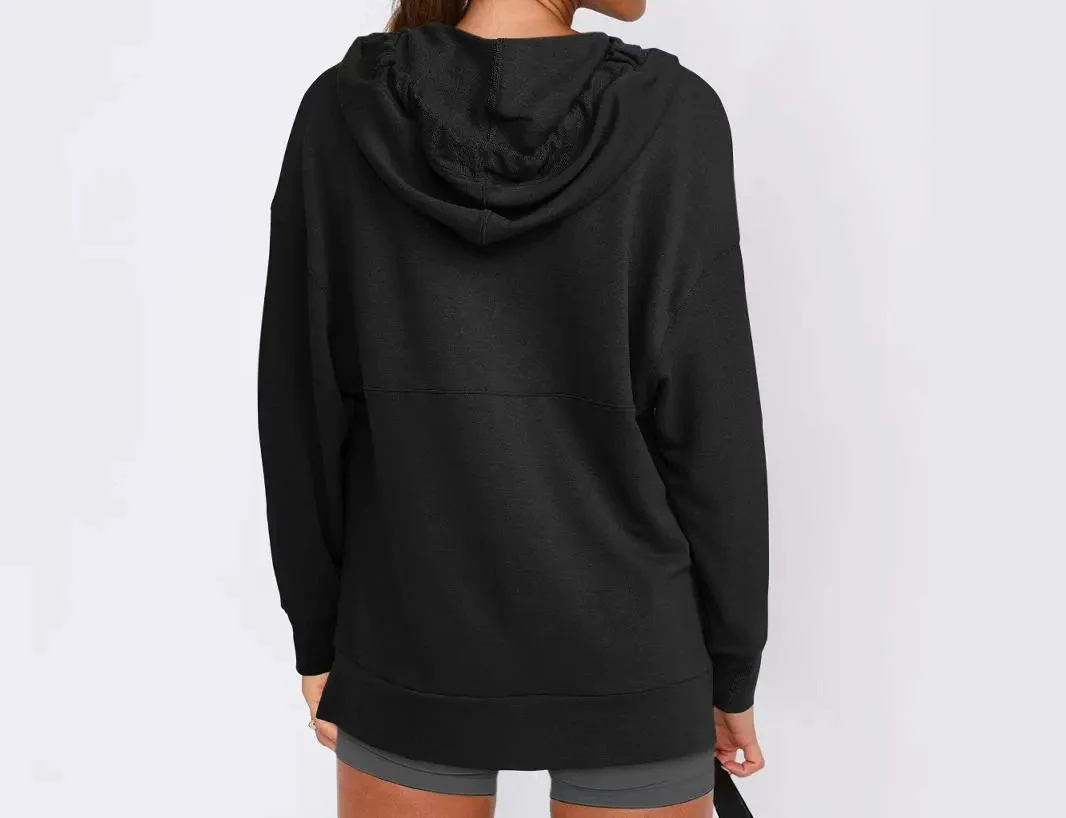 2025 Hooded Sweatshirt Women's Autumn Women's Casual Sportswear Fashionable Loose Jacket