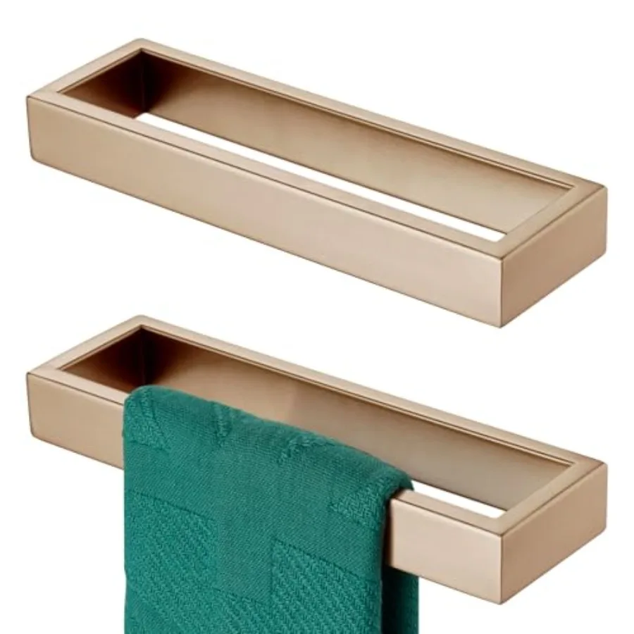 

Kitchen and Bathroom Towel Ring Wall Mount Hand Towel Racks, Stainless Steel, Champagne Bronze, 9-Inch, 2 Pack, Rust-Resistant