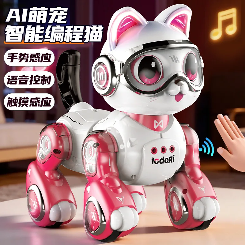 Интеллектуальные детские игрушки Yanxuan Voice AI: электрический робот на радиоуправлении для мальчиков и девочек, ходячий робот, подарки, животные-роботы