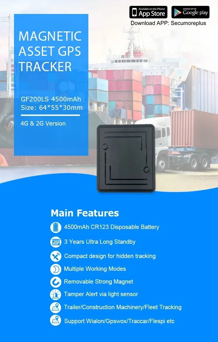 4G Mini Tracker 3 Years Standby Asset Security Tracker Disposable GPS Tracker