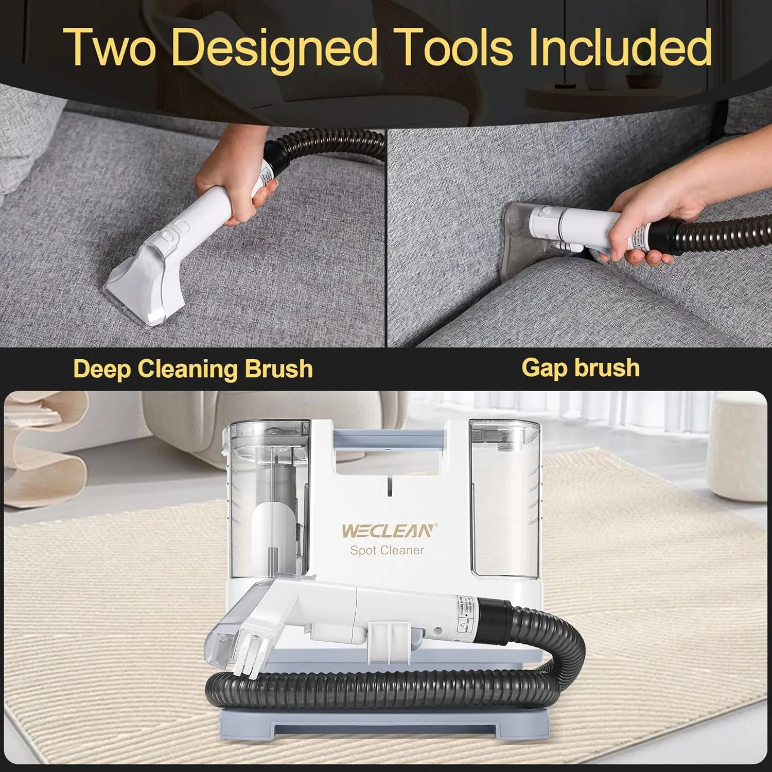 C1 Portable Extractor for Couch and Carpet Cleaner Upholstery Cleaner for Deep Cleaning