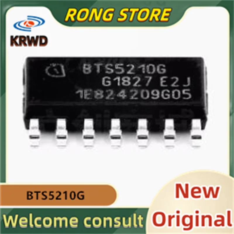 10PCS BTS5210G New and Original Chip IC BTS5210 5210 SOP14 Small lamp control, power switch chip