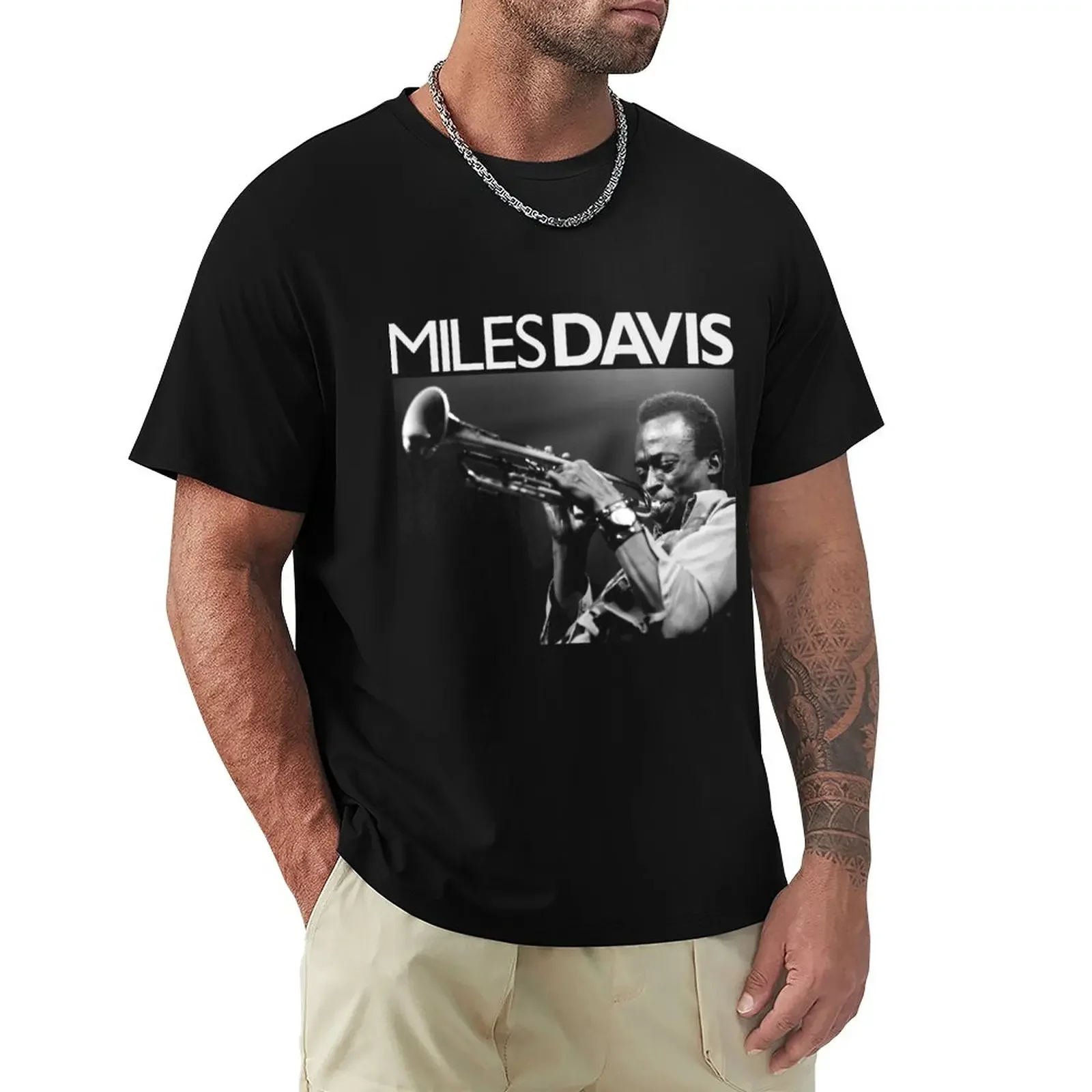 Miles Davis Classic T-Shirt summer top Short sleeve tee sports fans mens workout shirts