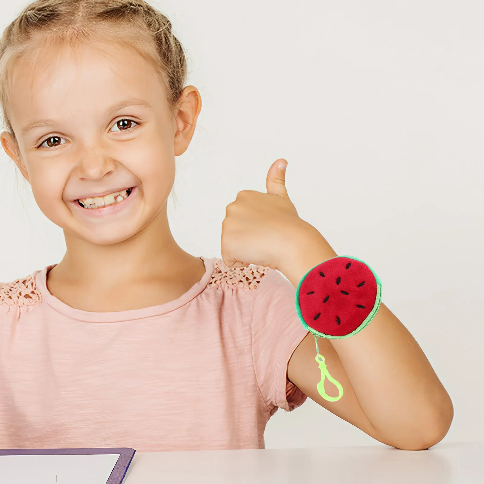 

2Pcs Strawberry Watermelon Slap Wristbands Fruit Themed Cute Elastic Bracelets Comfortable Fit for Kids Girls Birthday Party