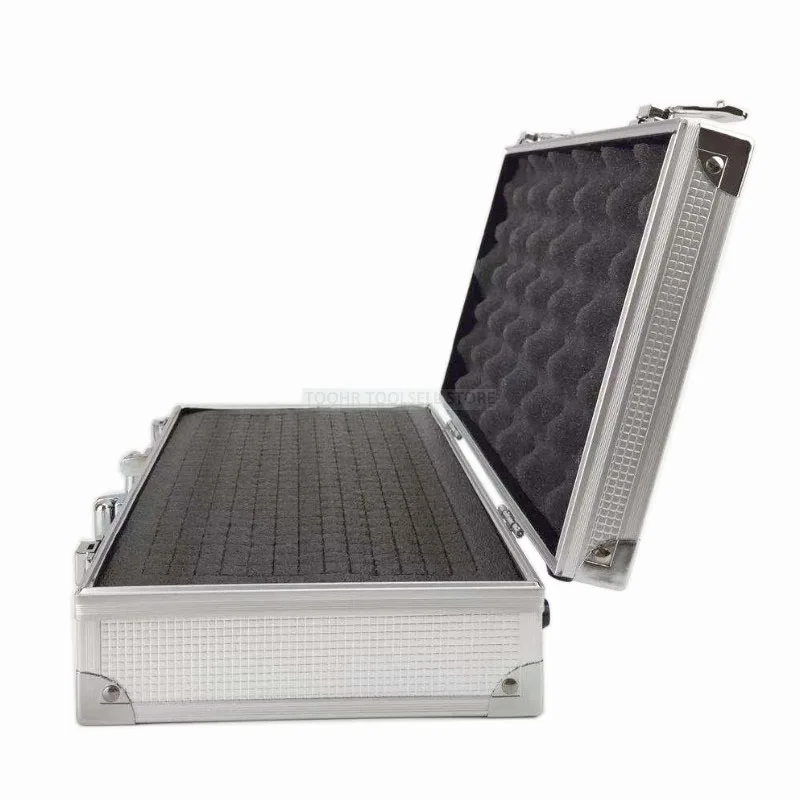 30x17x8cm Portable Aluminum Tool Box Outdoor Safety Equipment Case Instrument Box Suitcase Hardware Storage Box With Sponge