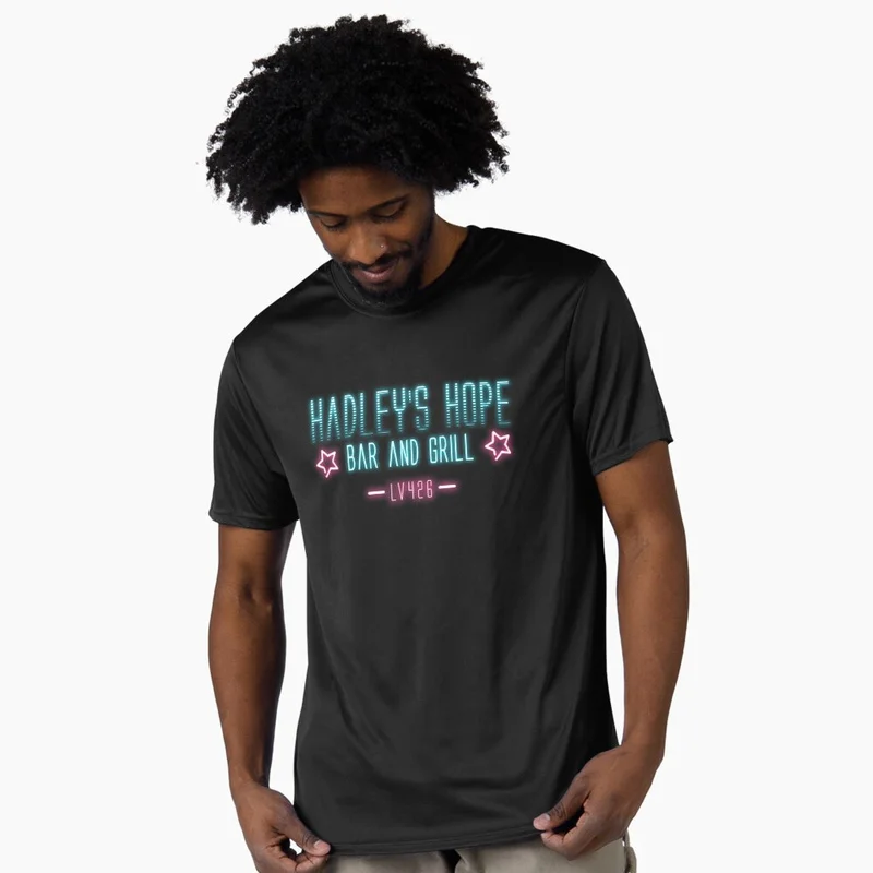 Hadleys Hope Bar And Grill Xenomorph 0710 Horror Sic-Fi Alien Gift T shirt Short Sleeve Graphic Clothes US size tops S-6XL