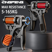 5-165kg Adjustable Heavy-duty Professional Hand Grip Strength Device, Finger Rehabilitation Training Fitness Equipment