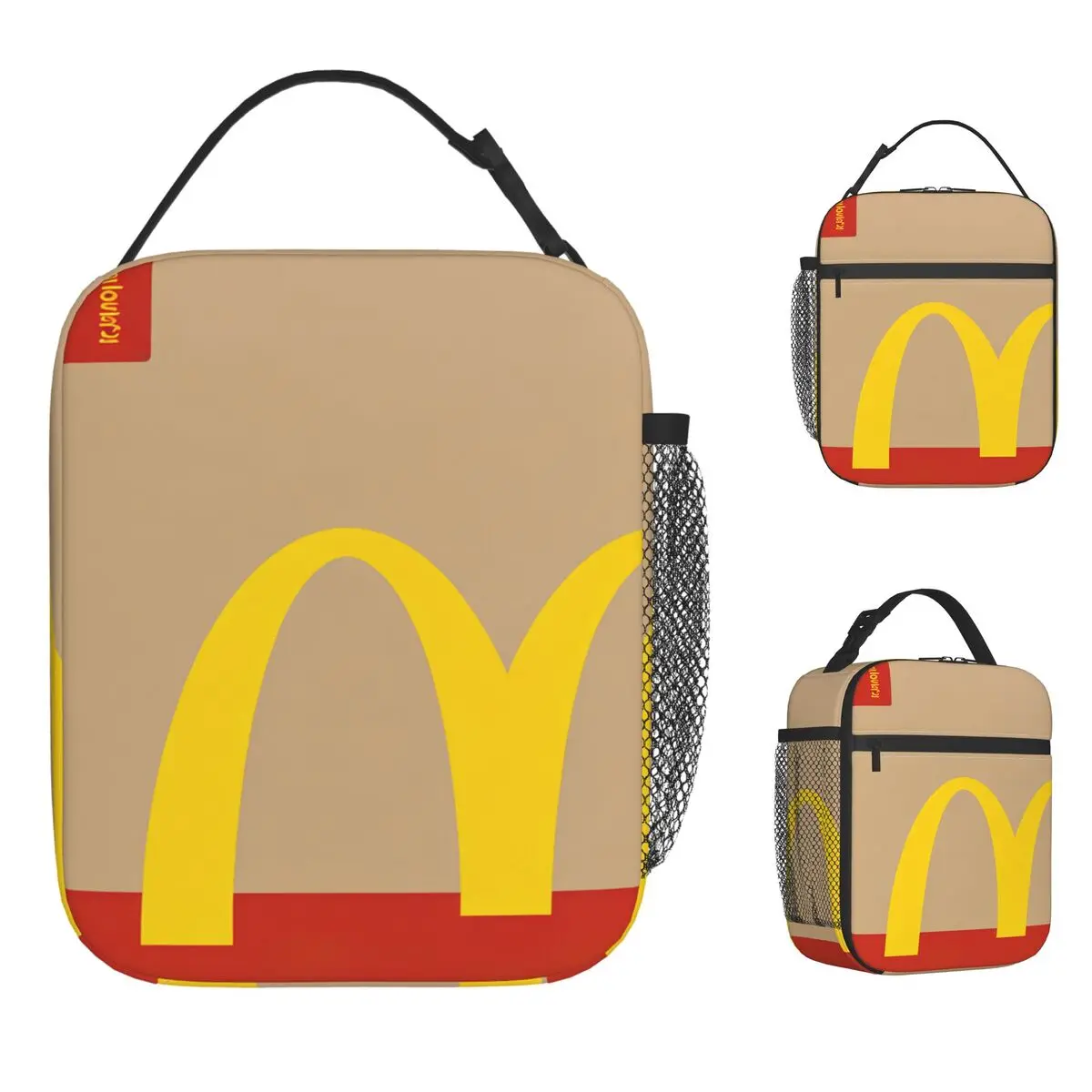 Lunchtasche aus Kraftpapier für Kinder, bedruckt, Lunchbox, ästhetische Büro-Kühltasche, tragbar, isoliert, Oxford-Thermo-Tragetasche, Handtaschen