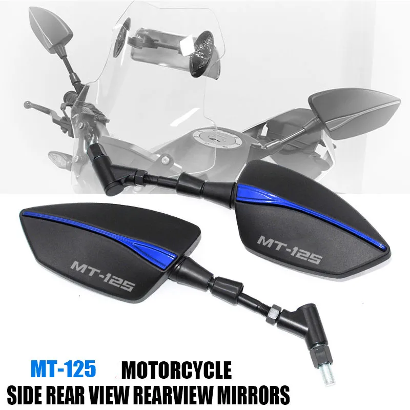 

For YAMAHA MT125 MT 125 MT-125 Motorcycle Side Rear View Rearview Mirrors
