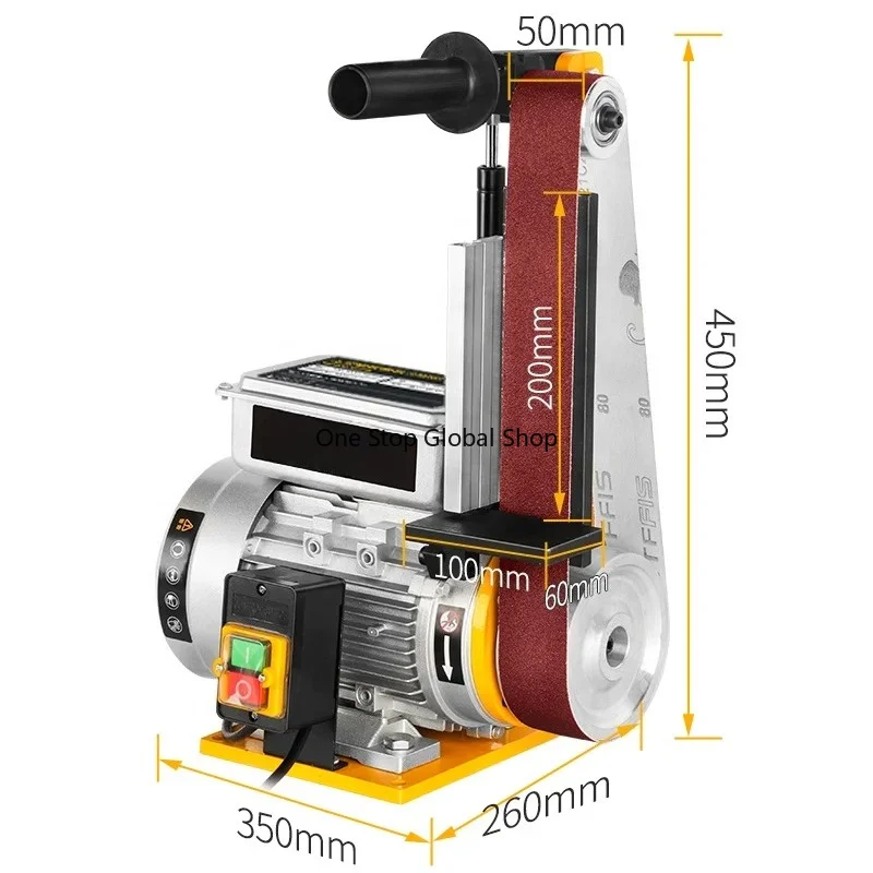 Belt Sander 50x914mm 1500W Grinding Machine Bench Grinder Sander